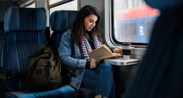reading on train
