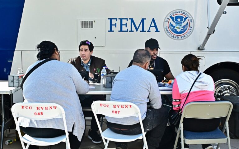 FEMA disaster relief van