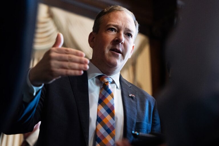 lee zeldin epa admin talking with reporters february 18 2025