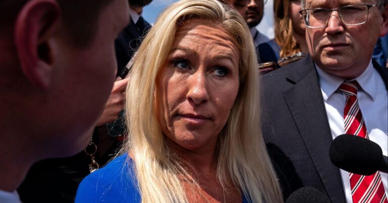 cbsn fusion marjorie taylor greene calls up motion to oust speaker johnson thumbnail